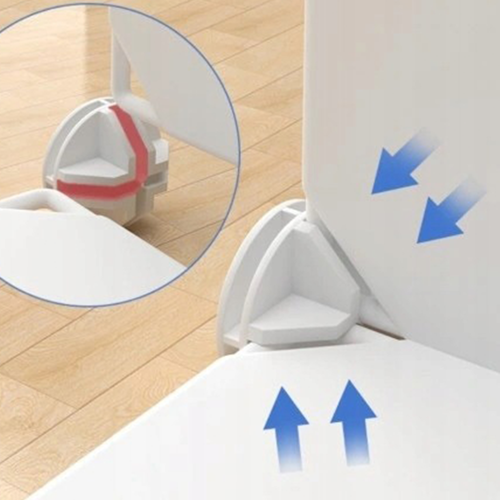 Biała dziecięca szafa 147 × 74 × 37 cm - lekka, modułowa z półkami i drążkiem