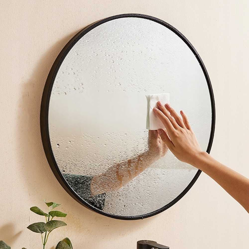 Okrągłe lustro 60 cm – cienka rama, łatwy montaż, nowoczesny design