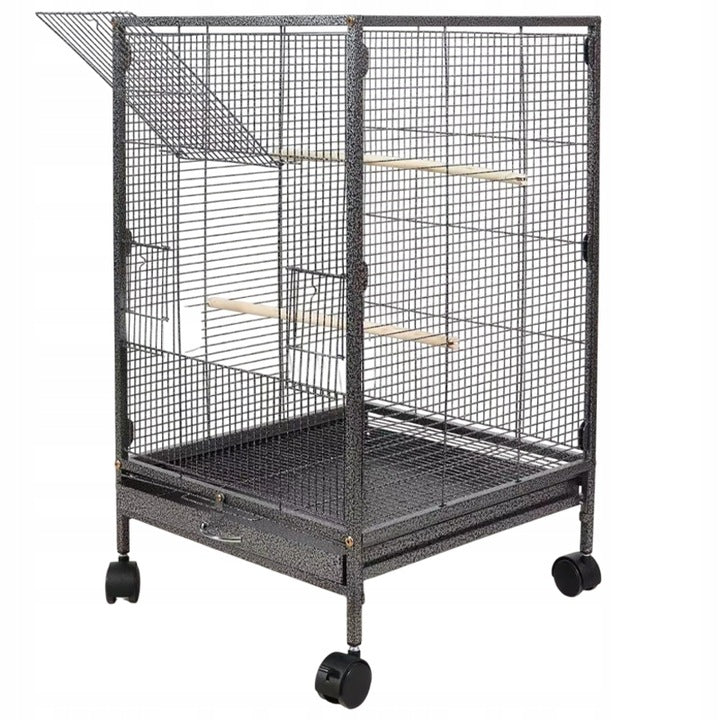 Klatka metalowa dla ptaków 80 cm