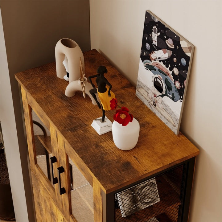 Komoda Rustykalna 107cm – Kredens Retro Vintage do Salonu i Kuchni