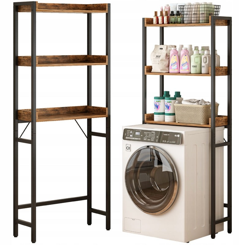 Regał szafka łazienkowa nad toaletę pralkę loft industrialny półki 165 cm
