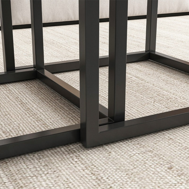 Zestaw 2 stolików kawowych 2 w 1 – składane stoliki kwadratowe do salonu