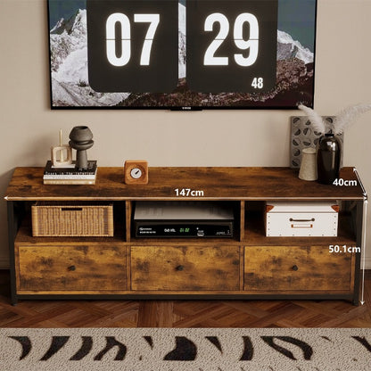 Szafka rtv pod telewizor z 3 szufladami - 143 cm