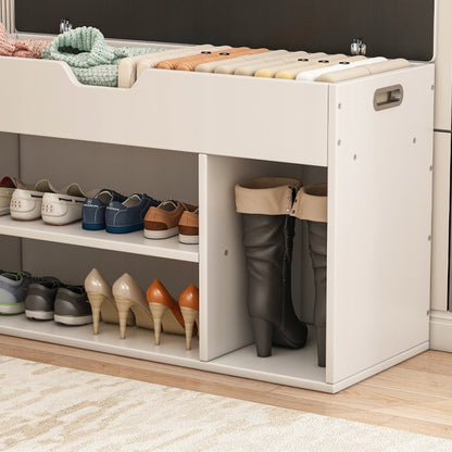Biała szafka na buty - 80 cm