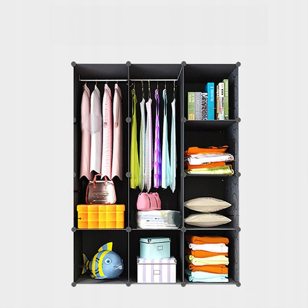 Składana szafa modułowa 146x110x36 cm – kompaktowa, trwała i funkcjonalna