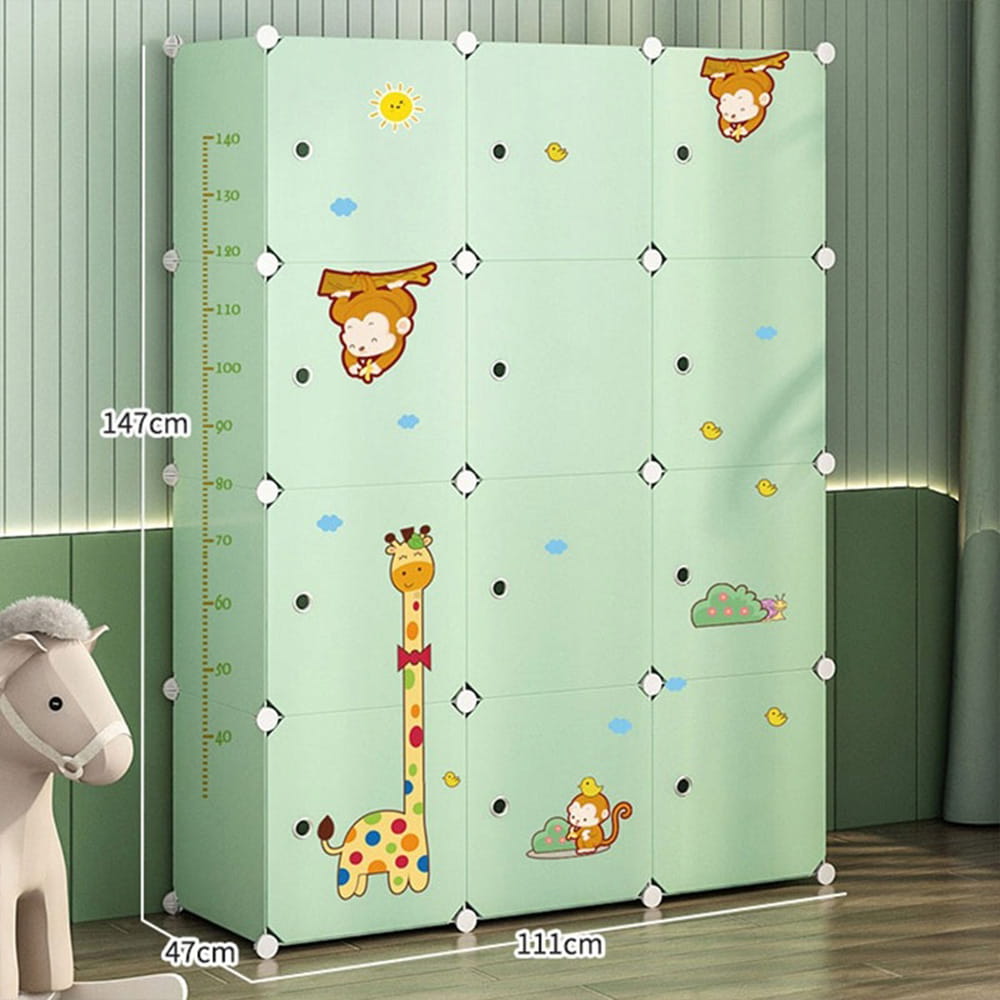 Lekka składana szafa 147x111x47 cm – praktyczne przechowywanie do małych pomieszczeń