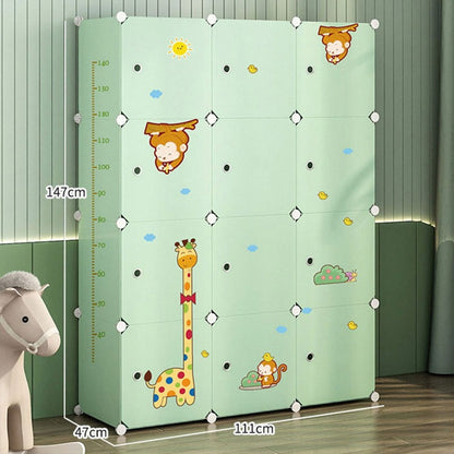 Lekka składana szafa 147x111x47 cm – praktyczne przechowywanie do małych pomieszczeń