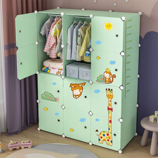 Lekka składana szafa 147x111x47 cm – praktyczne przechowywanie do małych pomieszczeń