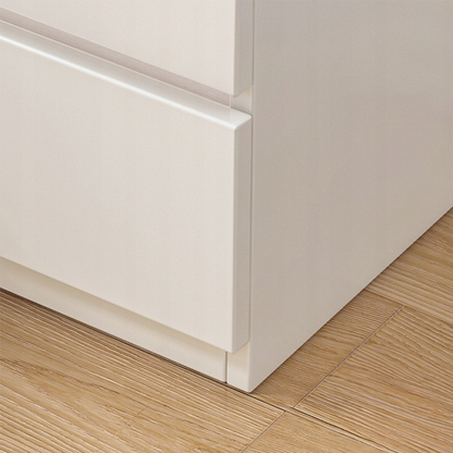 Biały stolik nocny 41×32×30 cm – z szufladami, nowoczesny design