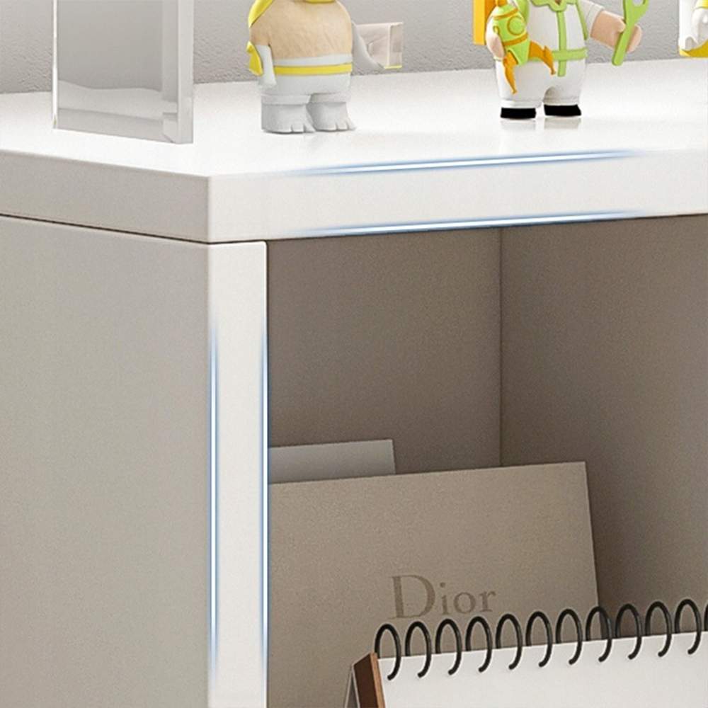 Biała szafka z 6 półkami 90x30x60 cm – nowoczesny i funkcjonalny design