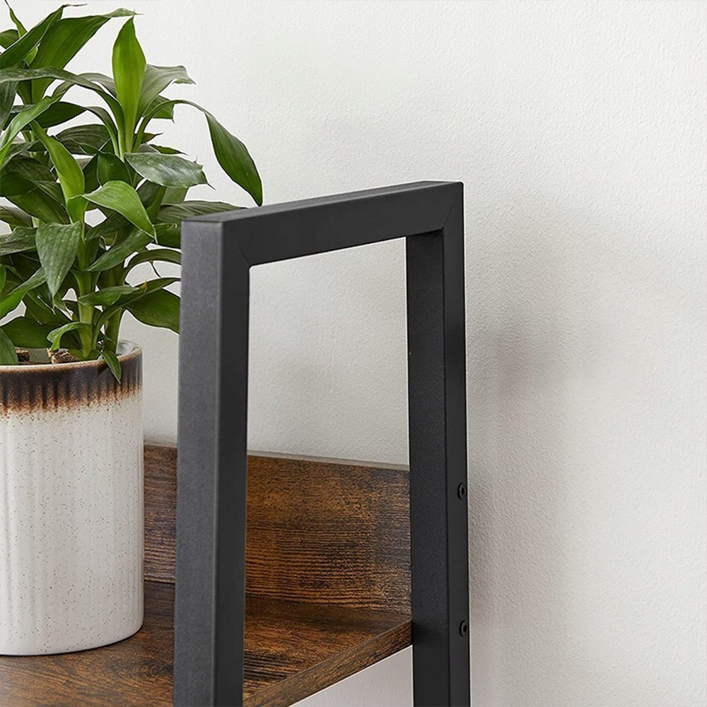 Regał industrialny 170x33,8x30 cm – metalowa rama, nowoczesny styl loftowy