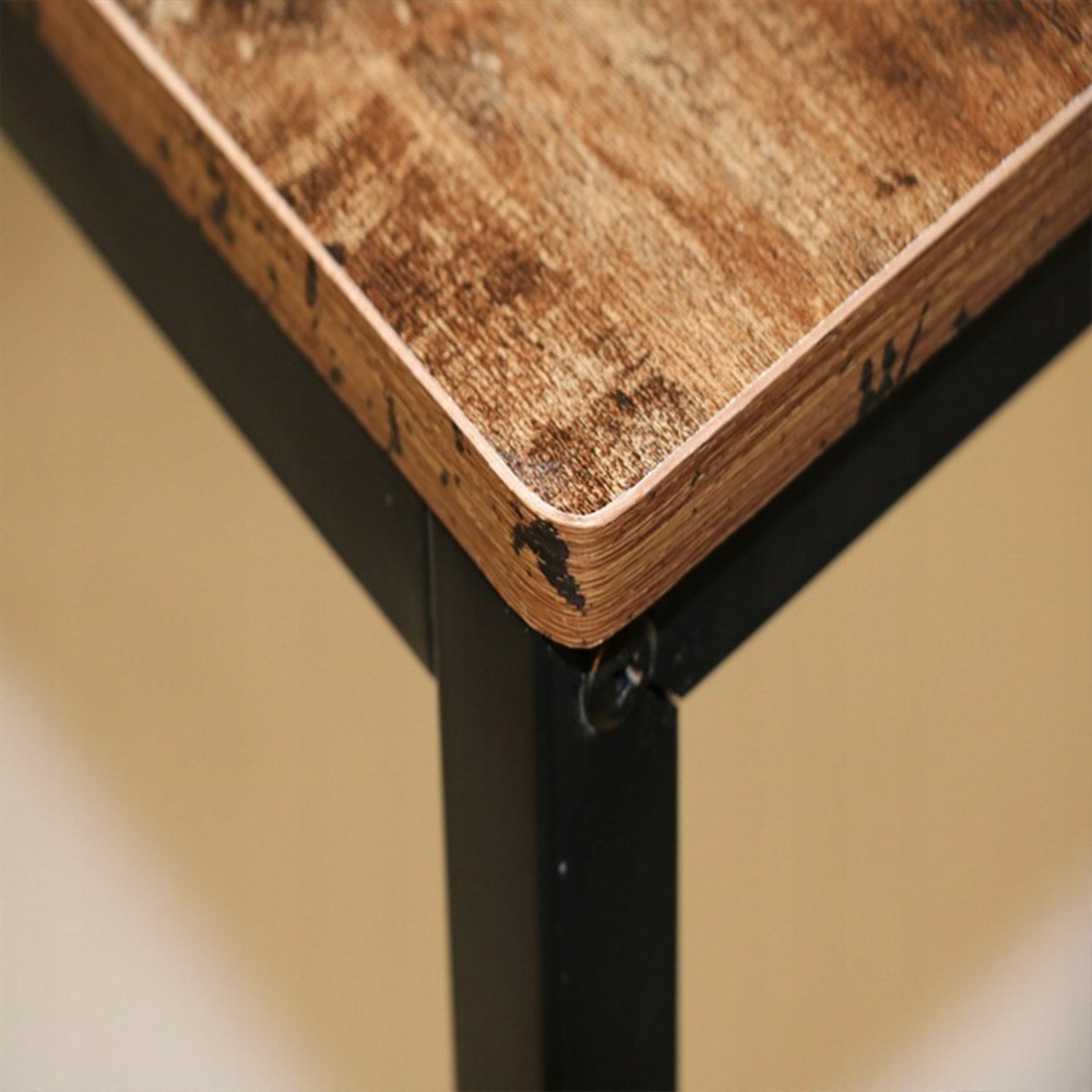 Biurko industrialne z wbudowanym regałem 120x60x120 cm – metal i płyta MDF, nowoczesny design