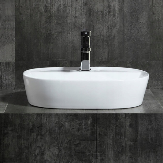 Umywalka ceramiczna Rebiko 600x400x120 mm – biała, nowoczesny i minimalistyczny design