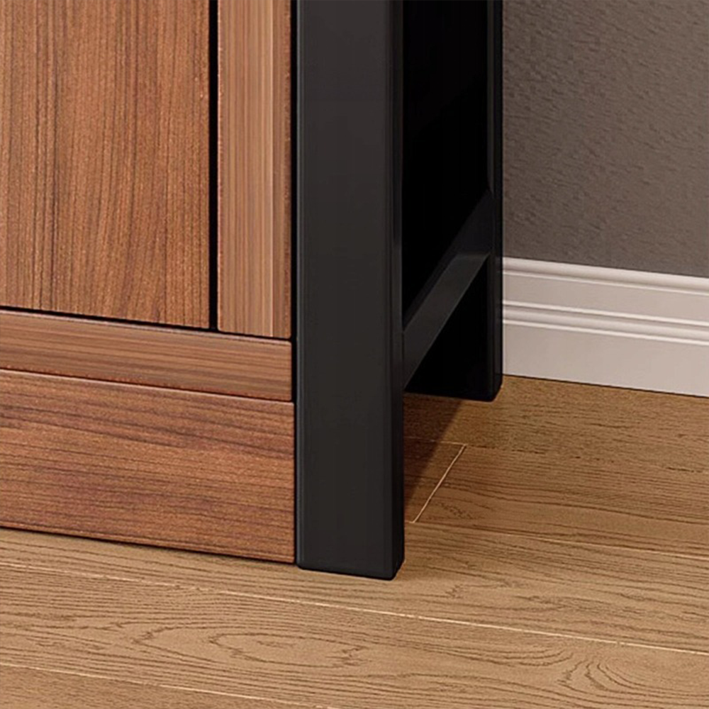 Pionowa biblioteczka z dolną szafką 190x80x30 cm – styl industrialny, loftowy design