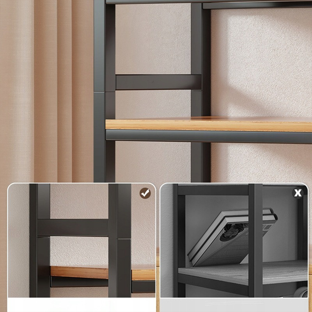 Pionowa biblioteczka z dolną szafką 190x80x30 cm – styl industrialny, loftowy design