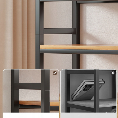 Pionowa biblioteczka z dolną szafką 190x80x30 cm – styl industrialny, loftowy design