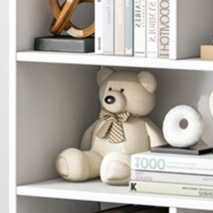 Biały regał 100x24x104 cm – 6 otwartych półek, styl skandynawski, nowoczesny