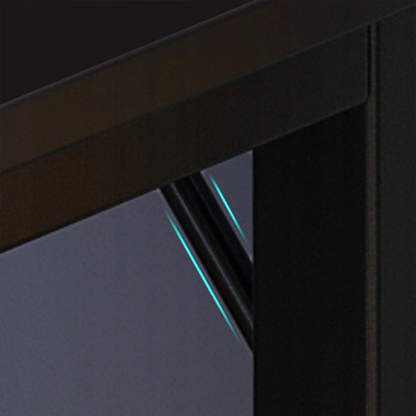 Biurko gamingowe L 140x100 cm – czarne, ergonomiczne, nowoczesny loftowy styl