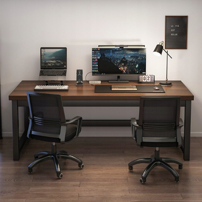 Nowoczesne biurko 120×60×74 cm – metalowa rama, blat z MDF, do pracy i gier