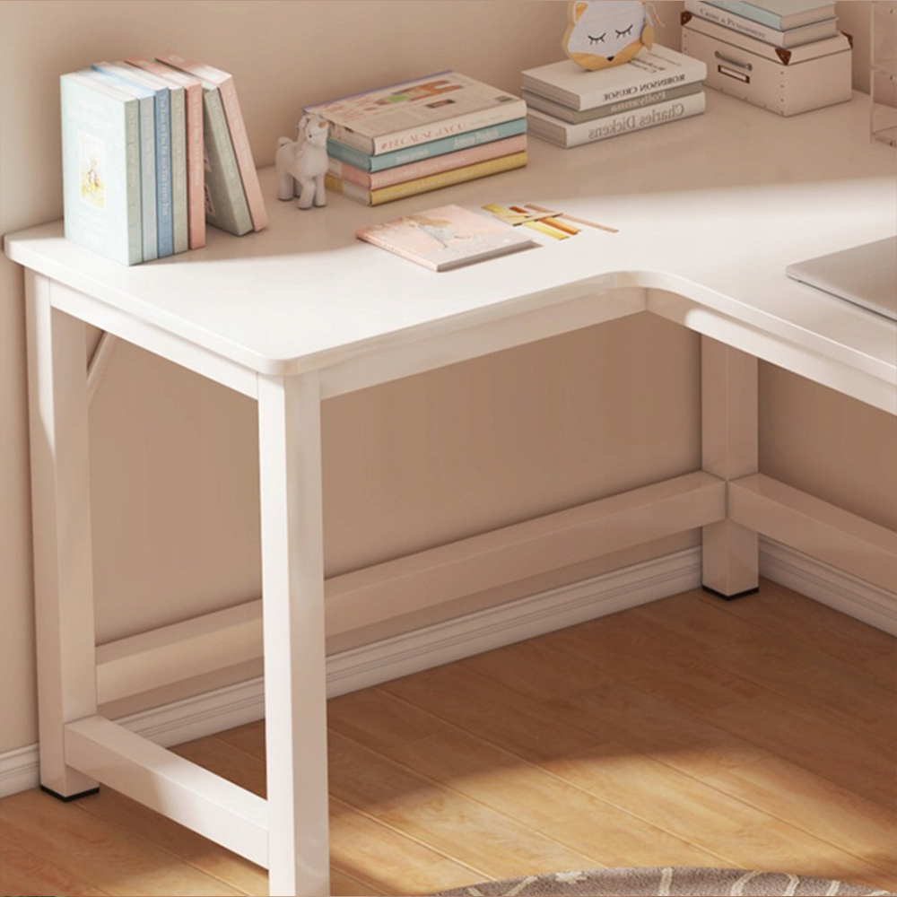 Biurko narożne 120x60 cm – loft, nowoczesne biurko do gier i pracy zdalnej z metalową ramą