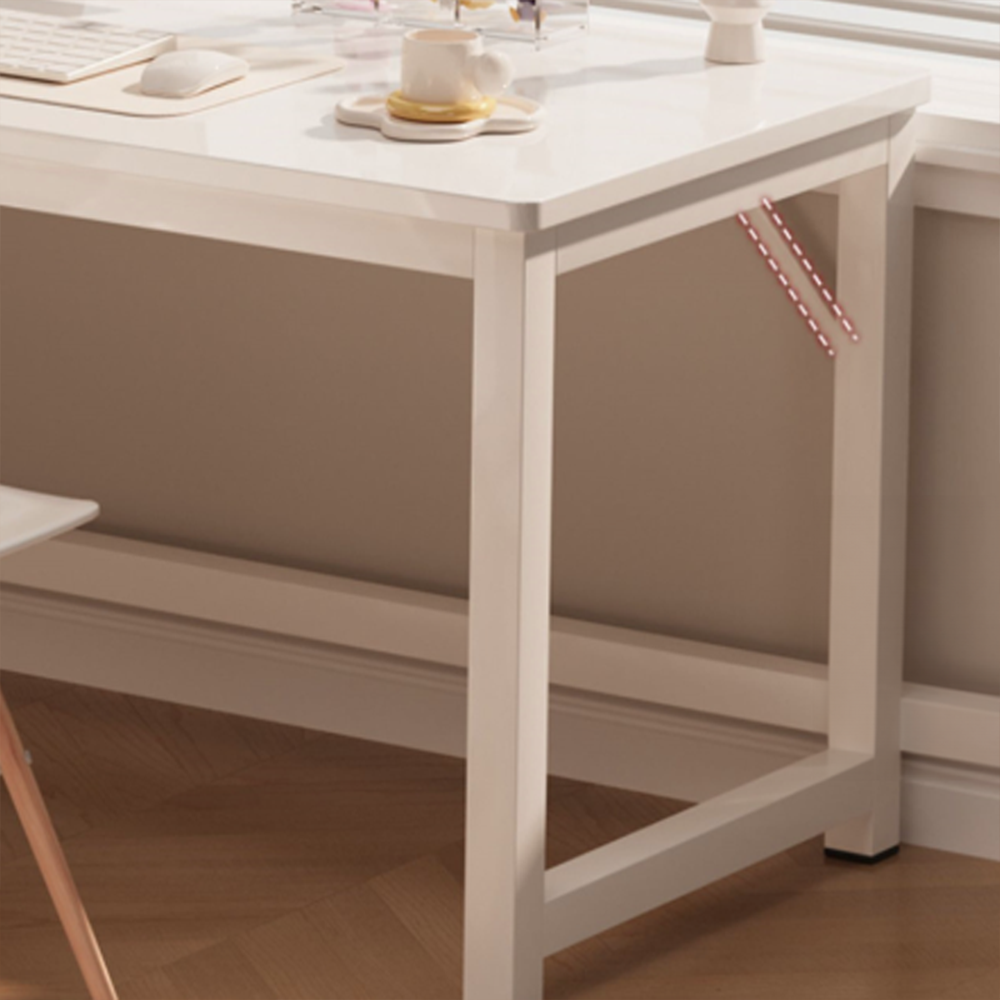 Biurko narożne 120x60 cm – loft, nowoczesne biurko do gier i pracy zdalnej z metalową ramą