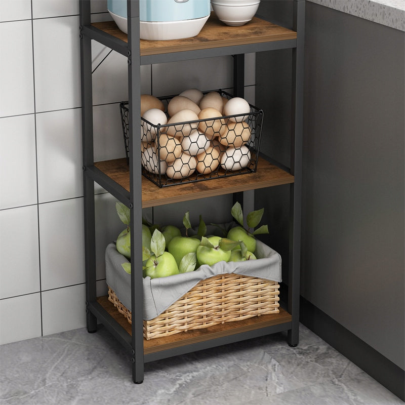 Regał industrialny 154 cm - metalowy, 5 półek, styl loftowy