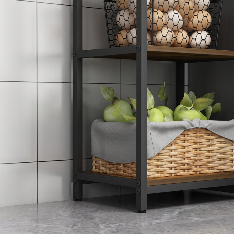 Regał industrialny 154 cm - metalowy, 5 półek, styl loftowy