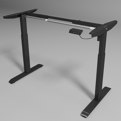 Biurko elektryczne 160x60 cm – czarne, regulowana wysokość, ergonomiczne do pracy i gamingu