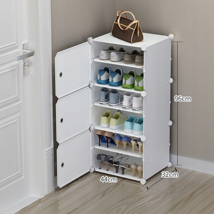 Biała modułowa szafka na buty – elegancka i wielofunkcyjna do przedpokoju i garderoby