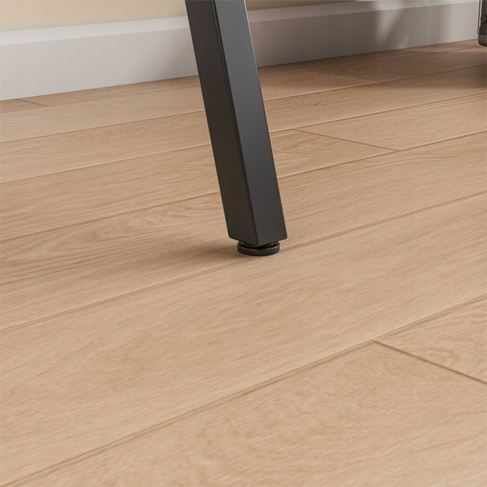 Biurko z jasnego dębu 100x50 cm – metalowa rama, styl industrialny, kompaktowe