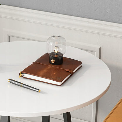 Okrągły stolik kawowy loft 80 cm – biały stolik industrialny o stabilnej metalowej konstrukcji