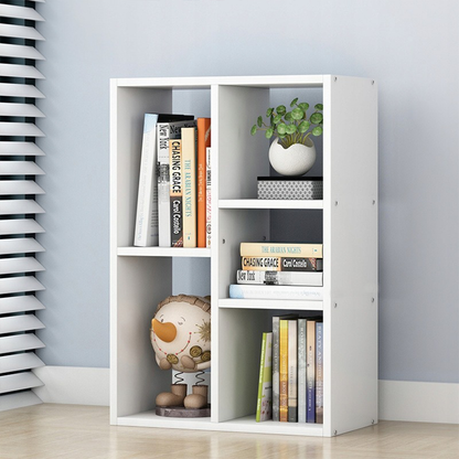 Szafka w stylu skandynawskim 80x50 cm – biała, otwarta półka na dekoracje i książki