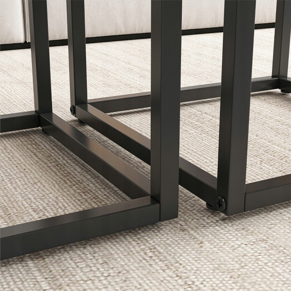 Stoliki kawowe 2w1 – loft, MDF + metal, rustykalne