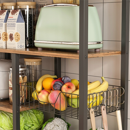 Półka kuchenna 80 cm – styl industrialny, MDF + metal
