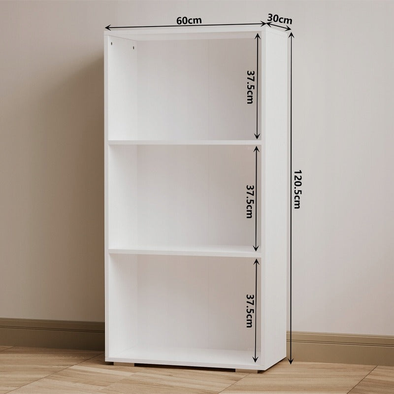 Regał na książki nowoczesny loft biały 120cm