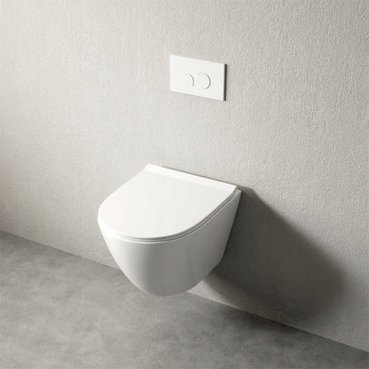 Miska wc biała rimless deska wolnoopadająca duroplast wirowe spłukiwanie