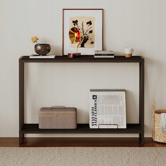 Stół - konsola do przedpokoju – ciemny brąz, funkcjonalność I styl