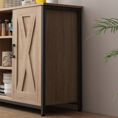 Szafka boczna/ kredens z otwartymi półkami komoda - 100 cm