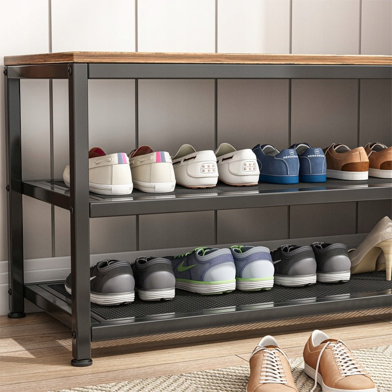 Regał szafka na buty siedziskiem duża półka industrialna loft retro 73 cm