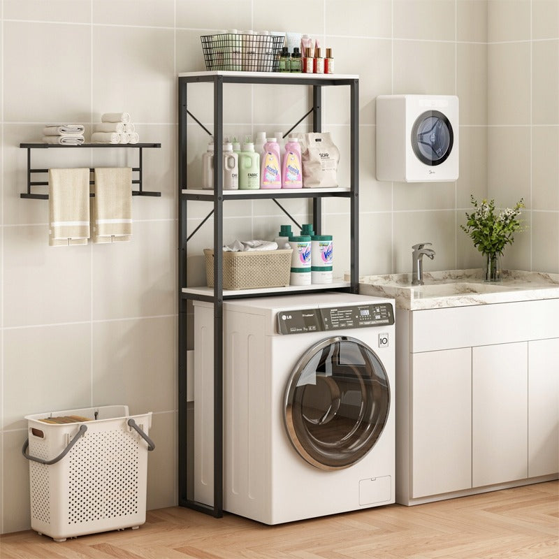 Półka łazienkowa nad pralką 160 cm – loftowy styl i nowoczesny design