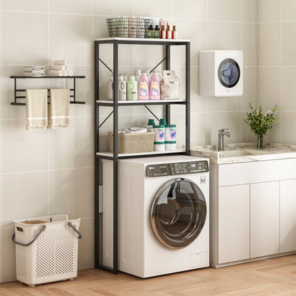 Półka łazienkowa nad pralką 160 cm – loftowy styl i nowoczesny design