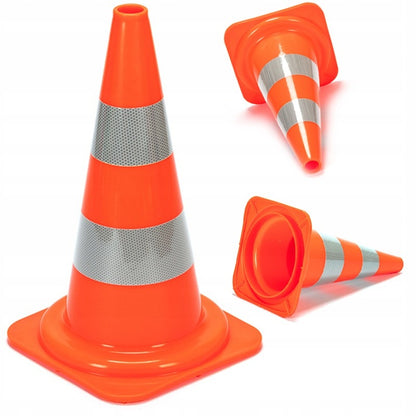 Pachołek drogowy słupek ostrzegawczy odblaskowy miękki ciężki pcv 50 cm