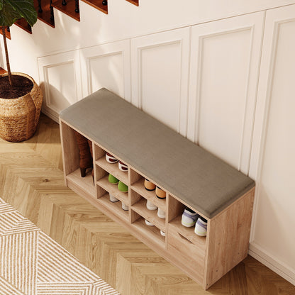 Szafka na buty z siedziskiem loft sonoma - 100cm