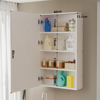 Szafka łazienkowa wisząca 80 cm – biała, nowoczesna, styl loft