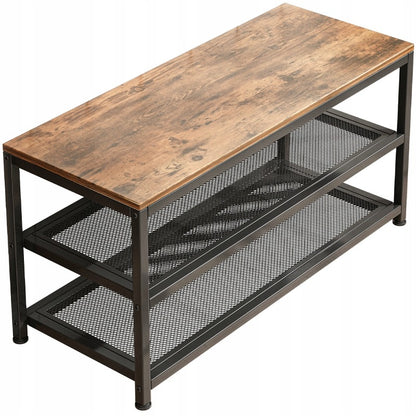 Regał szafka na buty siedziskiem duża półka industrialna loft retro 73 cm