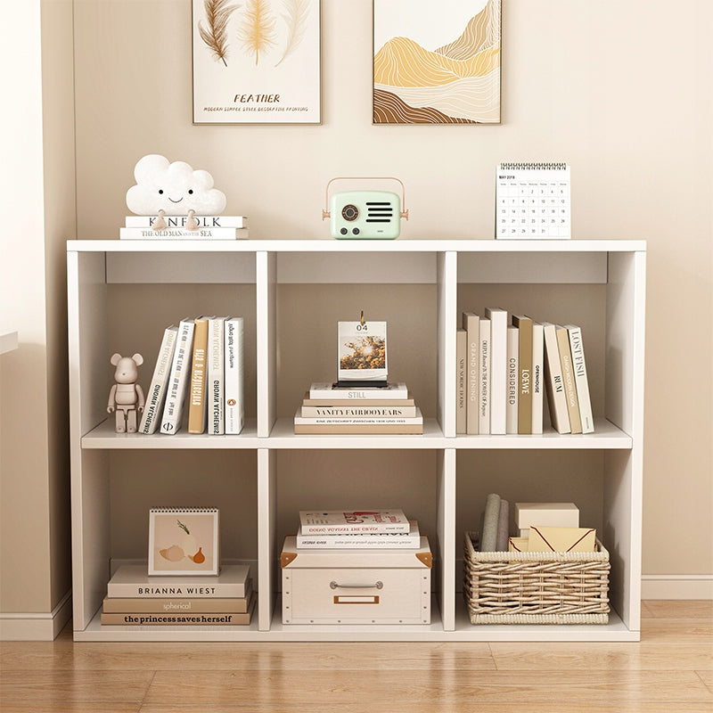 Regał biblioteczka z 6 półkami, biała - 100x67 cm