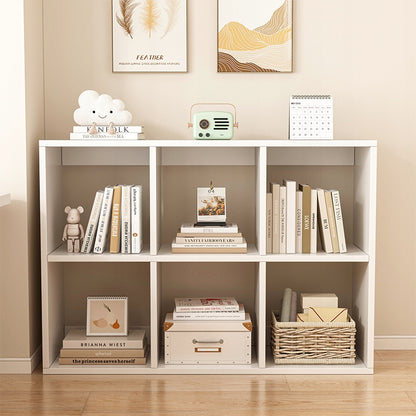 Regał biblioteczka z 6 półkami, biała - 100x67 cm