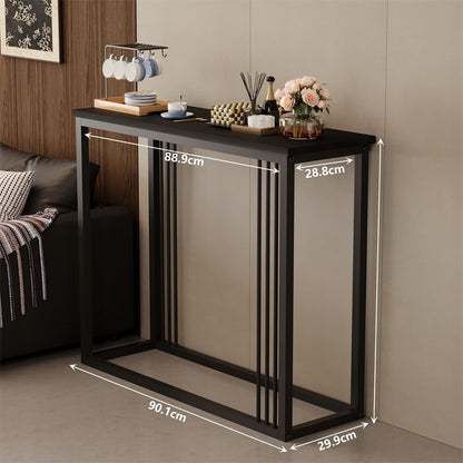 Konsola do przedpokoju – czarna, elegancka I funkcjonalna 75 cm