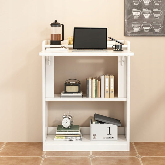 Biurko ścienne składane białe szafka półka regał nowoczesne stół na laptopa