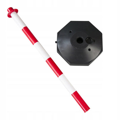 Słupek wygrodzeniowy blokujący czerwono-biały drogowy parkingowy 85 cm